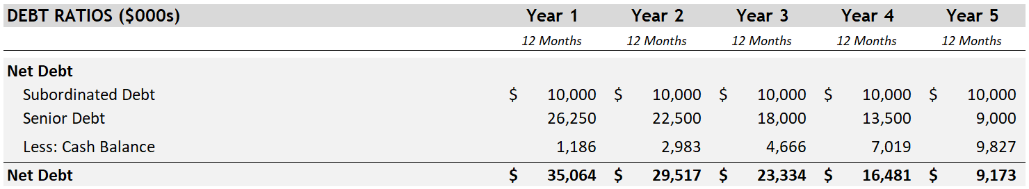 Liquidity Analysis_Ratios_Net Debt_Ref