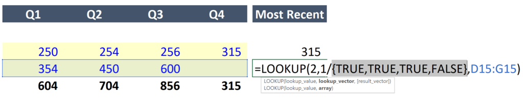 Excel LOOKUP with Array