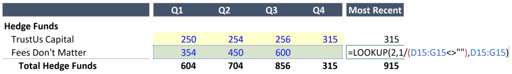 Return Last Non-Blank Cell Value in Row